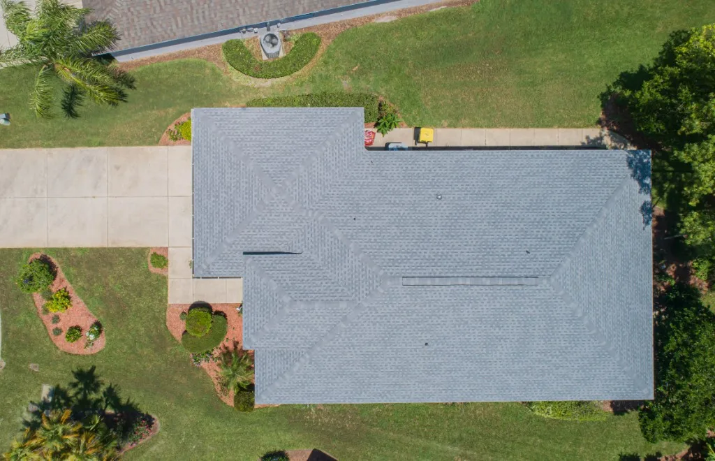 Stronghold Roofing installed a gray shingle roof on a ranch-style home in Bartow, FL.
