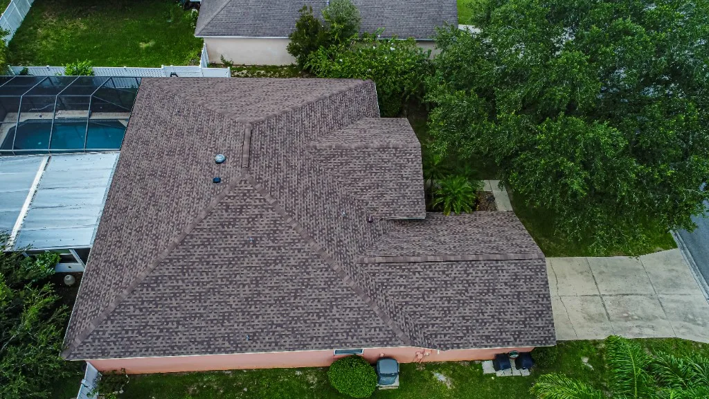 Stronghold Roofing completed a brown shingle roof on a ranch-style home in Bradenton, FL.