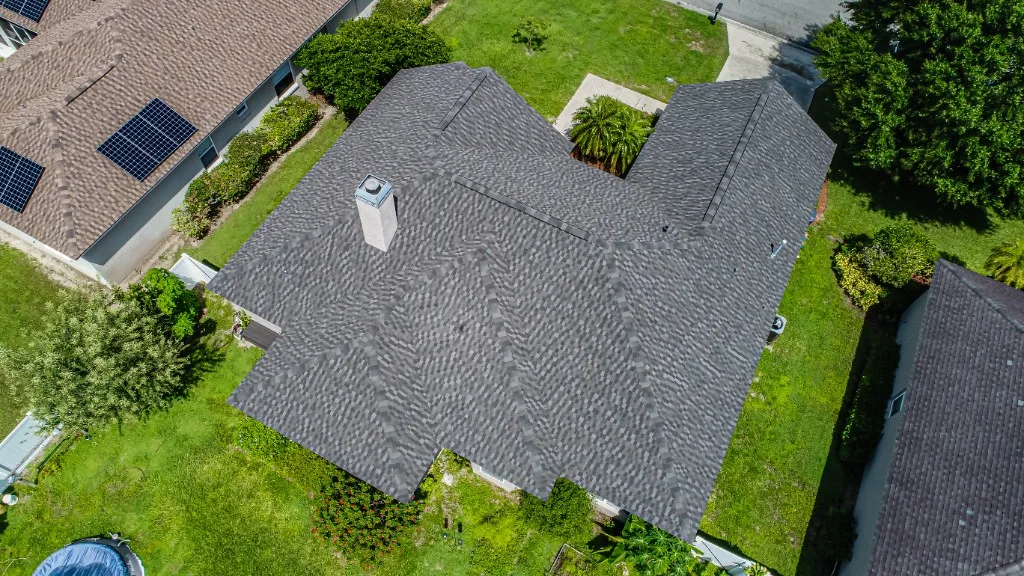 Stronghold Roofing completed a dark brown shingle roof in Cape Coral, FL.