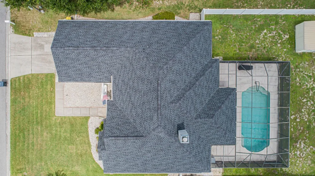 Stronghold Roofing completed a charcoal shingle roof on a ranch style home in Riverview, FL.