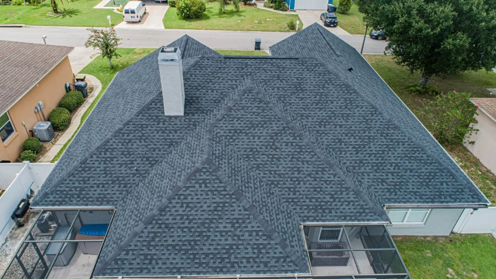 Stronghold Roofing completed a charcoal shingle roof on a ranch home in St. Petersburg, FL.