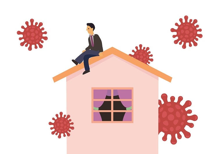 Man-On-Roof-Coronavirus Roofing Questions-Roof Replacement