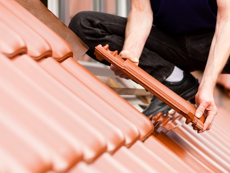Tile roof installation