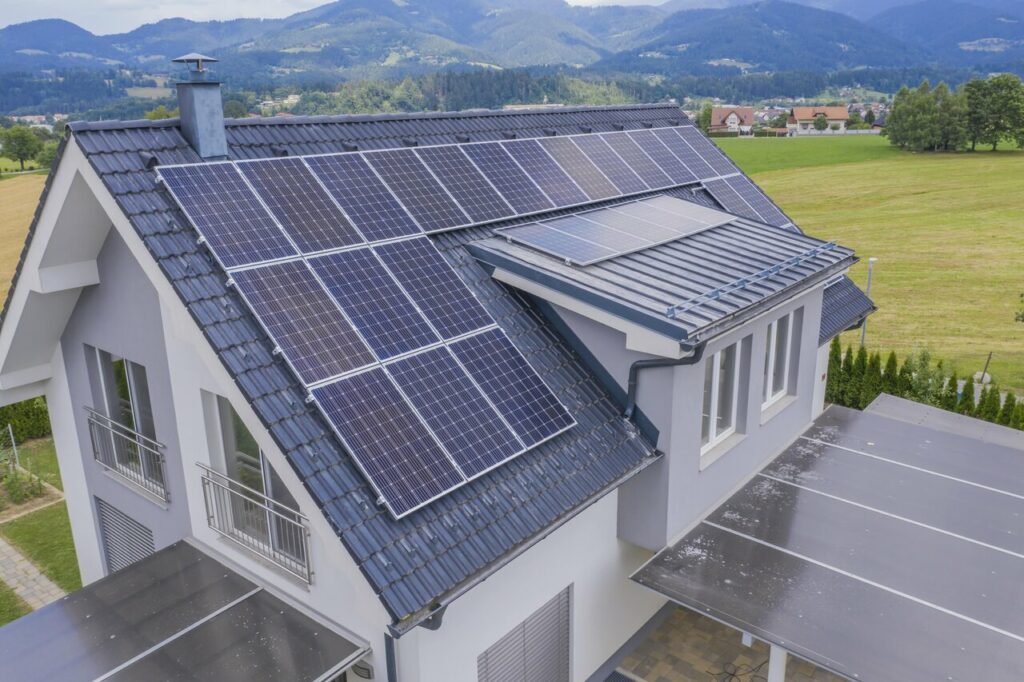 Roof panel installed on residential roof in Lakeland