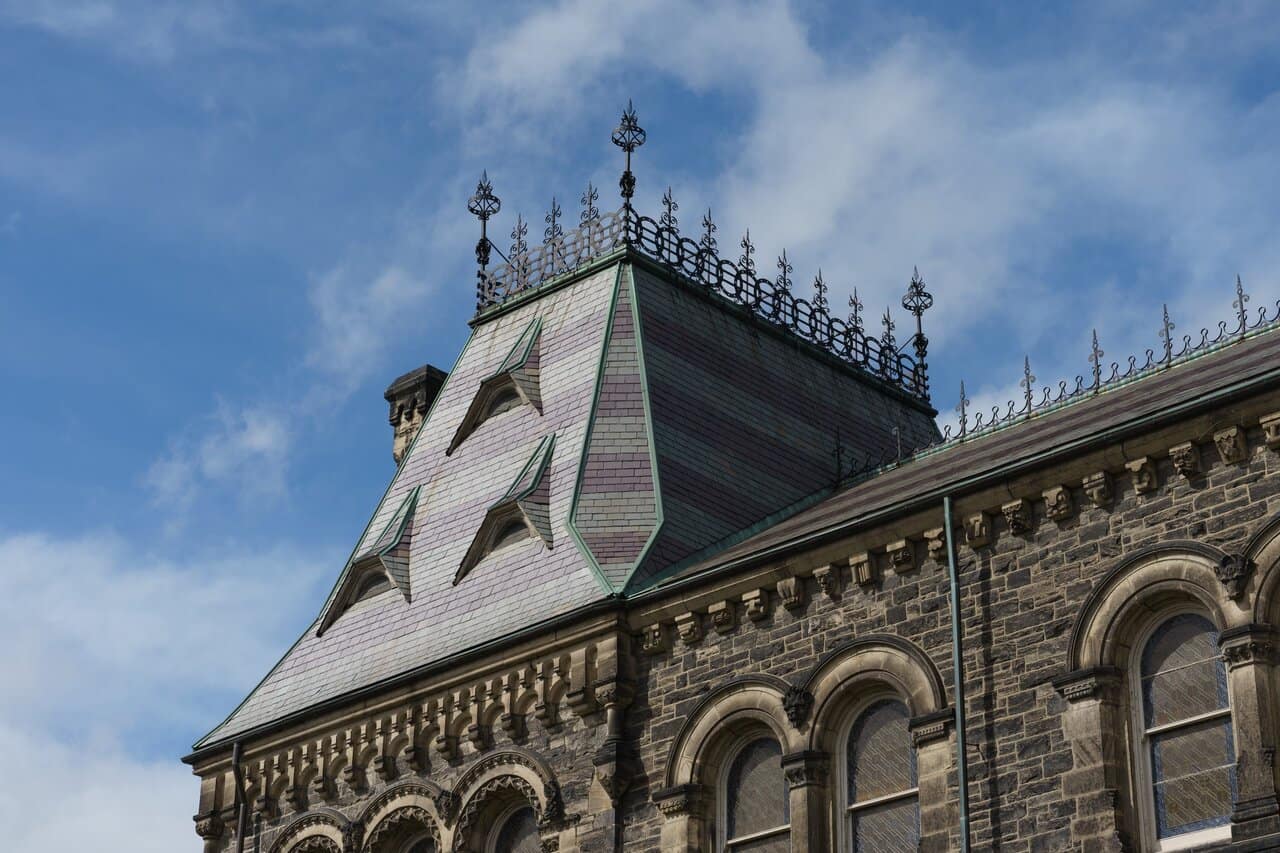 Roof of a historic house