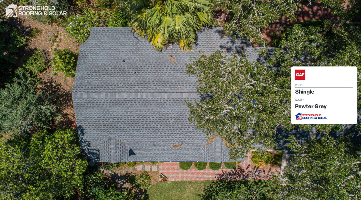 Pewter Grey Shingle by Stronghold Roofing in Florida