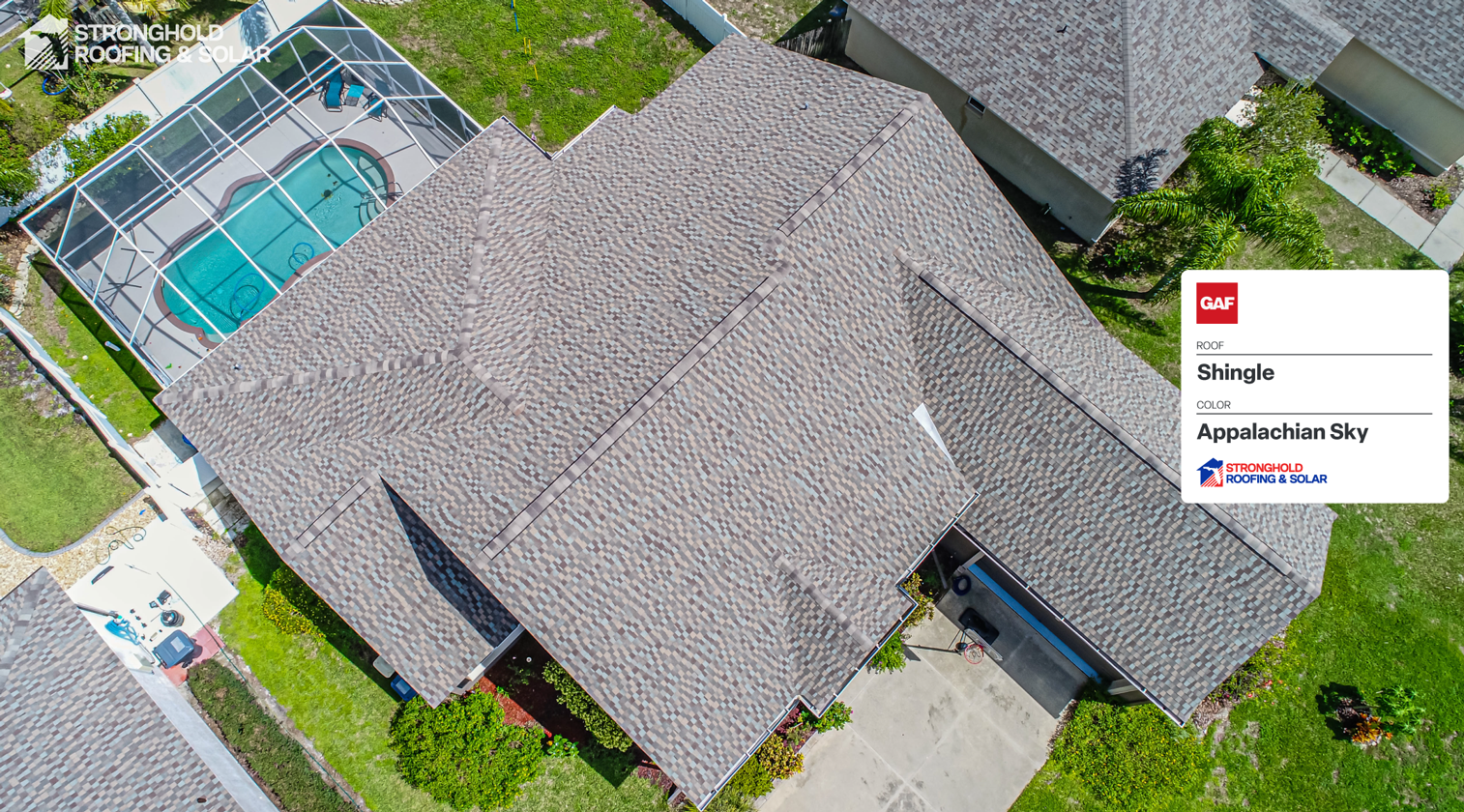 shingle roofing in Appalachian sky color in Polk County