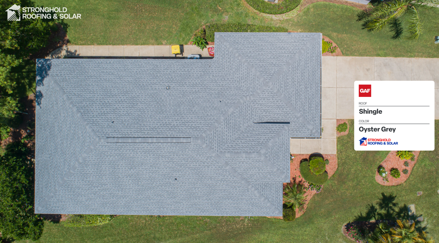 Oyster Grey Shingle Roof Installation