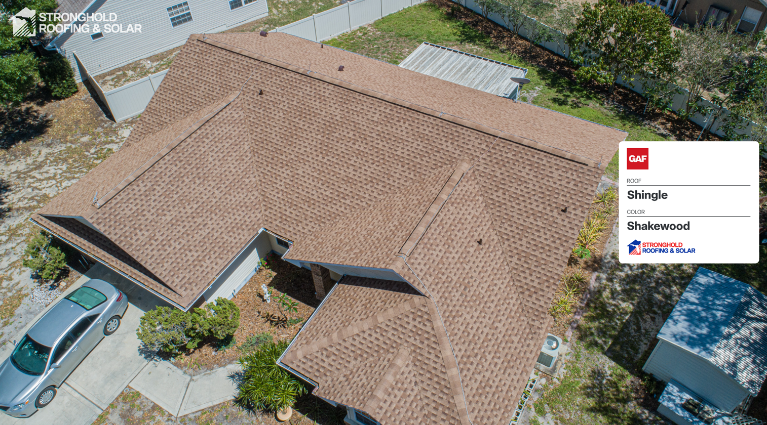 Shakewood Shingle by Stronghold Roofing in Florida