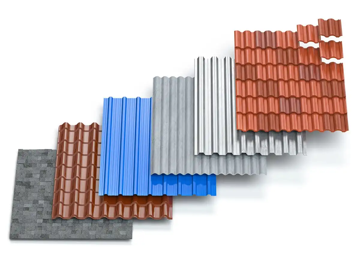 Different roof materials types