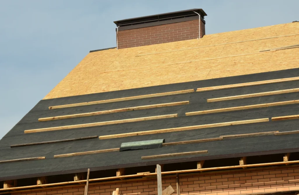 underlayment installed on roof before installation roof materials