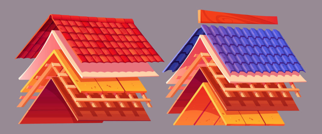  various roofing components