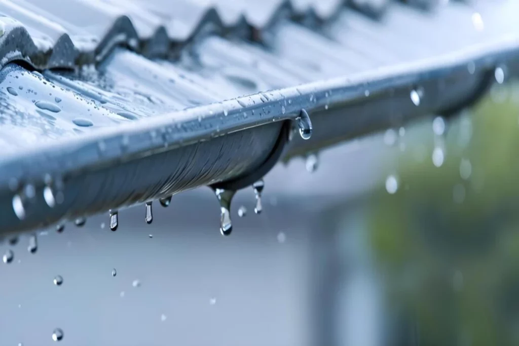 Raindrops on the rooftop