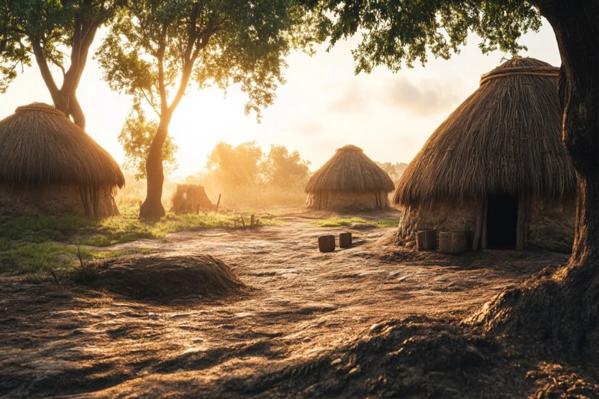 thatched roofs